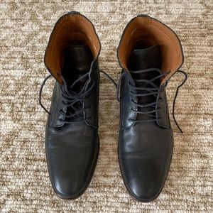 Aldo leather lace dress boots